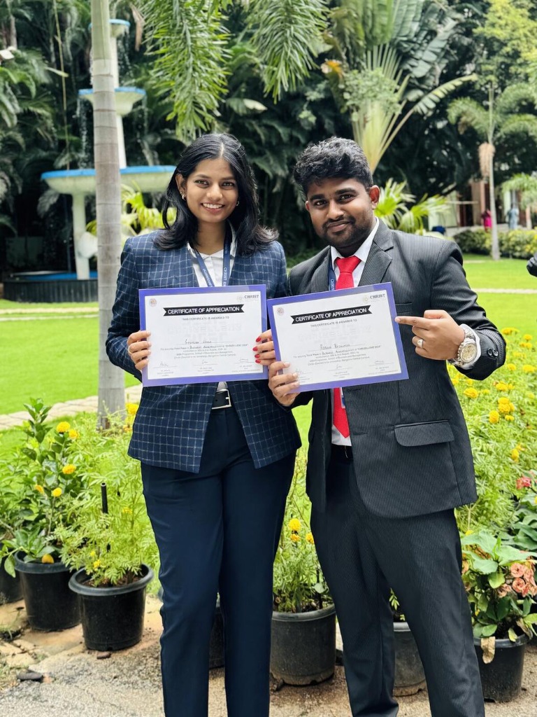 roshan r sivakumar business analytics award certificate